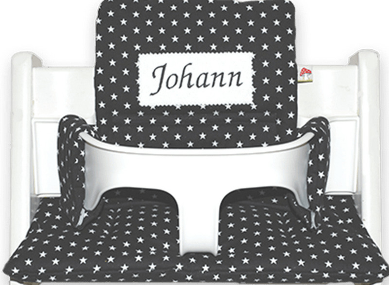 Hochstuhl Sitzbezug 2tlg. „Sterne“ für Tripp Trapp von glueckspilz-shop