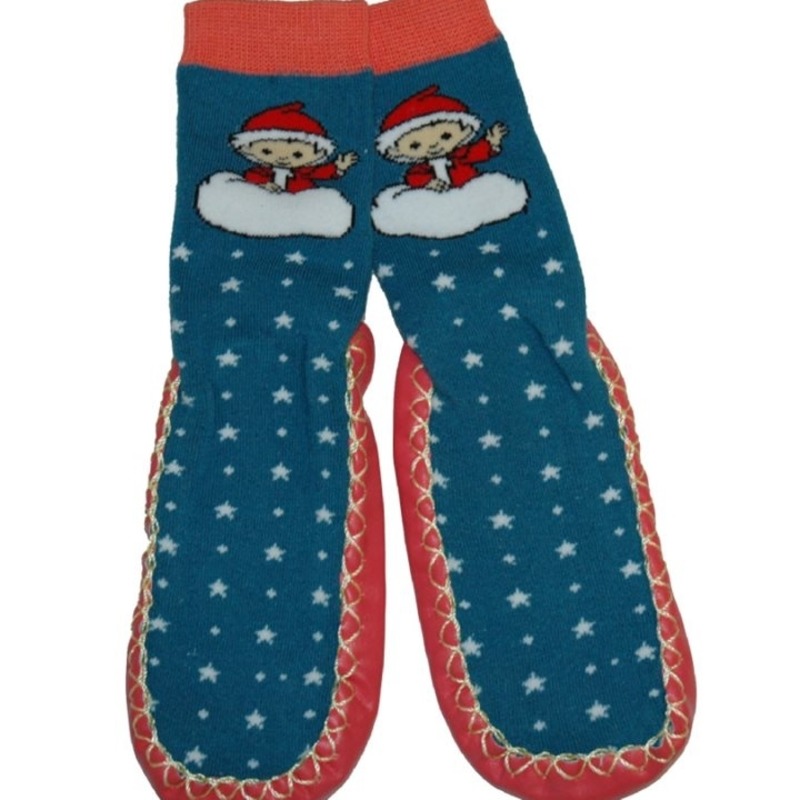 EBI & EBI Unser Sandmännchen Hüttenschuhe mit Echtledersohle von LALELU Baby- und Kindermode