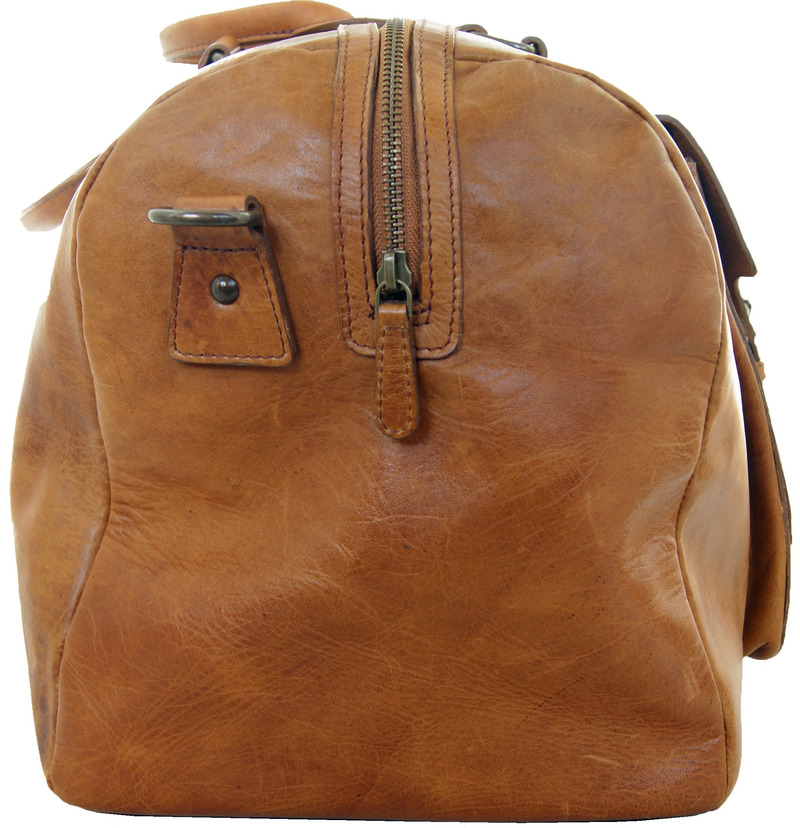 Reisetasche NAPOLEON aus braunem Rodeo-Leder - inkl. Lederpflege Reisetasche NAPOLEON aus braunem Rodeo-Leder - inkl. Lederpflege von Ledertaschenshop24