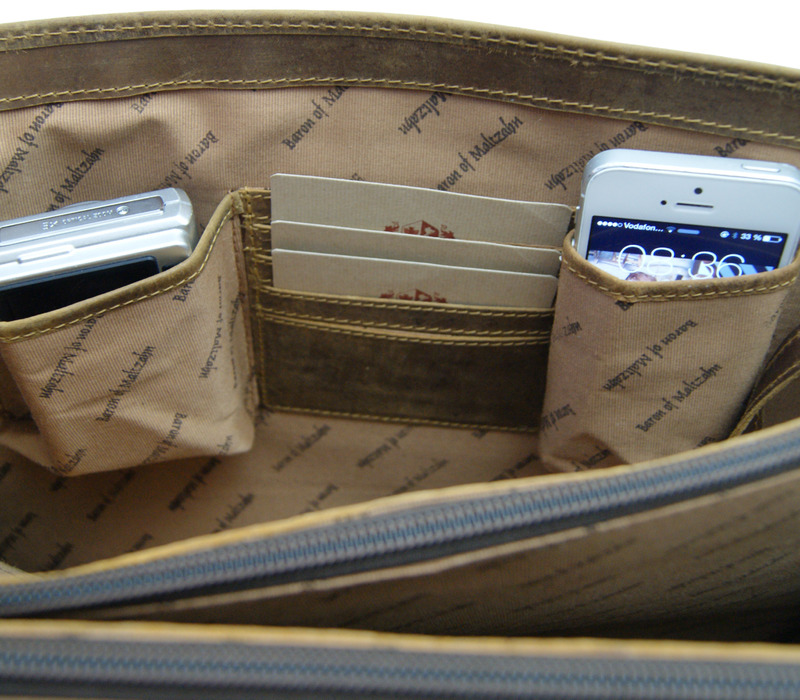 Aktentasche HEDIN aus braunem Grassland-Leder - inkl. Lederpflege Aktentasche HEDIN aus braunem Grassland-Leder - inkl. Lederpflege von Ledertaschenshop24