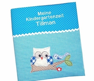 Portfolio DinA 4, Sammelordner für z.B. Kindergarten, Kindergartenordner mit großer Stickerei Portfolio DinA 4, Sammelordner für z.B. Kindergarten, Kindergartenordner mit großer Stickerei von C-Fashion-Design