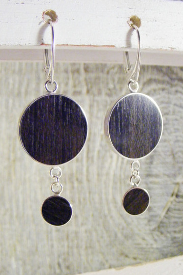 Holz Ohrhänger Silber 925 Ziricote Holz Ø18 + Ø8mm Holz Ohrhänger Silber 925 Ziricote Holz Ø18 + Ø8mm von Holzfelge