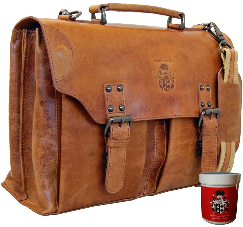 Aktentasche WASHINGTON aus Rodeo-Leder - inkl. Lederpflege von Ledertaschenshop24