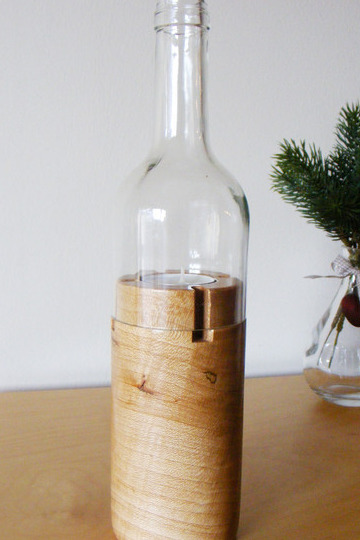 Flaschenwindlicht / Platane Holz / klar Flaschenwindlicht / Platane Holz / klar von Holzfelge