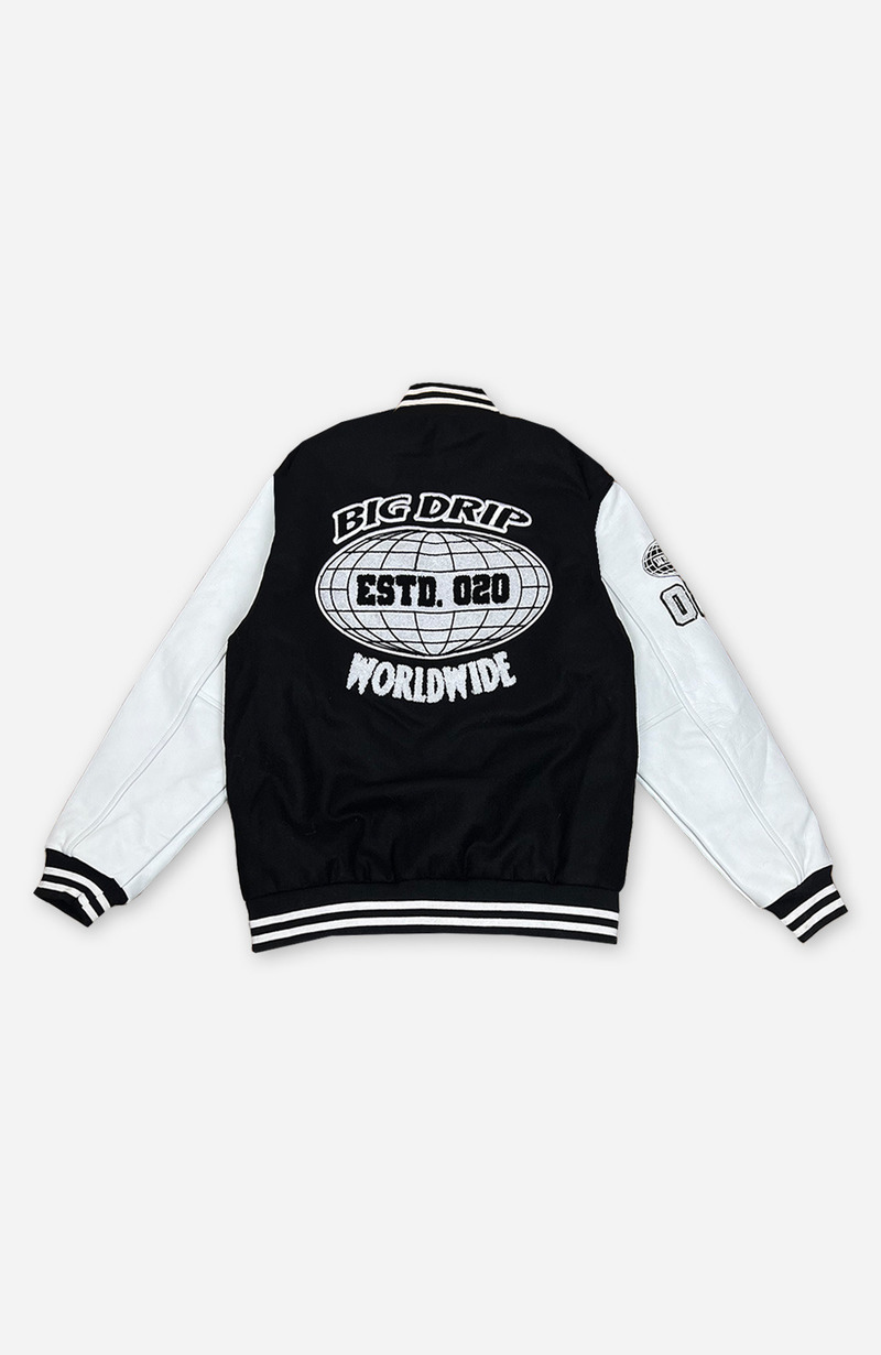 BGDRP Worldwide College Jacket – Varsity Schwarz BGDRP Worldwide College Jacket – Varsity Schwarz von Big Drip