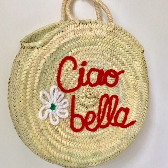 Runde Korbtasche CIAO BELLA von Miss Souk