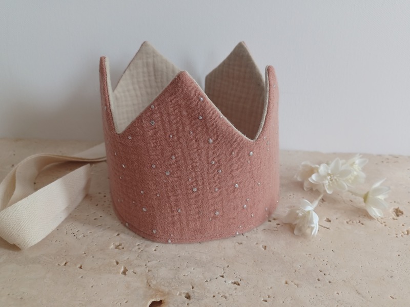 Geburtstagskrone Stoffkrone Musselin Krone von SilberKitty