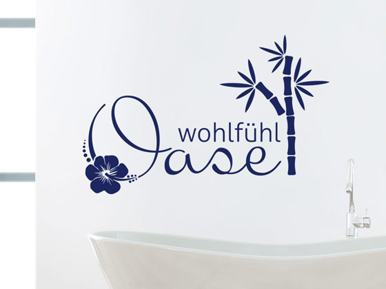 Wandtattoo für Bad Wohlfühloase Wandtattoo für Bad Wohlfühloase von GrazDesign