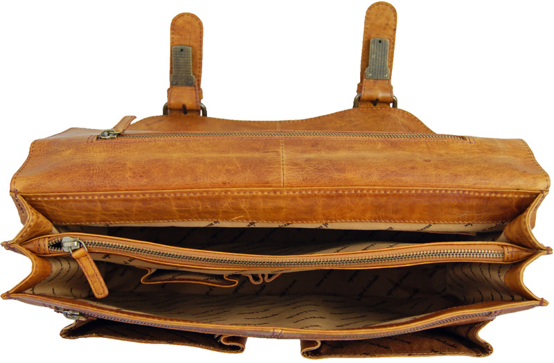 Aktentasche WASHINGTON aus Rodeo-Leder - inkl. Lederpflege von Ledertaschenshop24