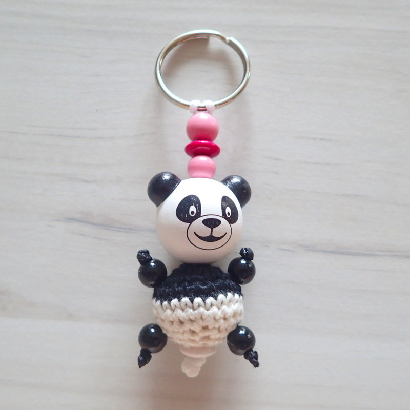 Schlüsselanhänger Panda mit Bäuchlein von Little Monster