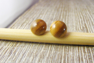 Holz Ohrstecker Silber 925 Olivenholz Ø 8mm Holz Ohrstecker Silber 925 Olivenholz Ø 8mm von Holzfelge