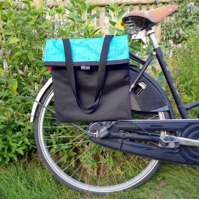 Gepäckträgertasche, Fahrradtasche, Liese, Türkis von feewerk