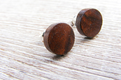 Holz Ohrstecker Silber 925 Schwarznuss Holz Ø 10mm Holz Ohrstecker Silber 925 Schwarznuss Holz Ø 10mm von Holzfelge