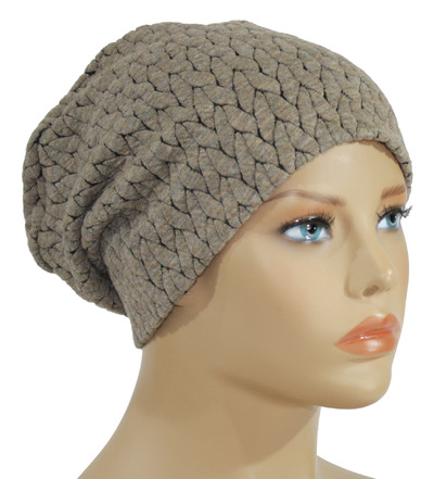 Chemo Mütze Beanie Jerseymütze taupe Chemo Mütze Beanie Jerseymütze taupe von klennes