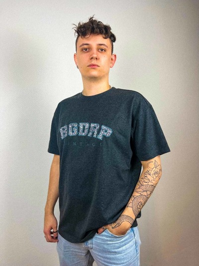 Oversized BGDRP Mandala T-Shirt – Charcoal Grey von Big Drip