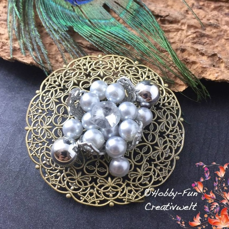 Unikat: Anhänger "Perlengewimmel" von Hobby-Fun-Creativwelt