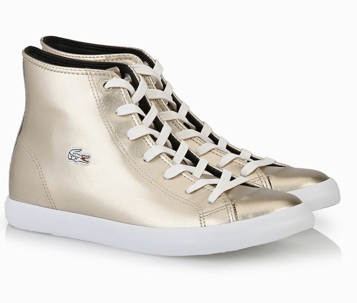 LACOSTE WOMEN NEW SNEAKERS CHAMPAGNE METALIC DAMMEN TRAINERS SHOES von Tic Tac Toe