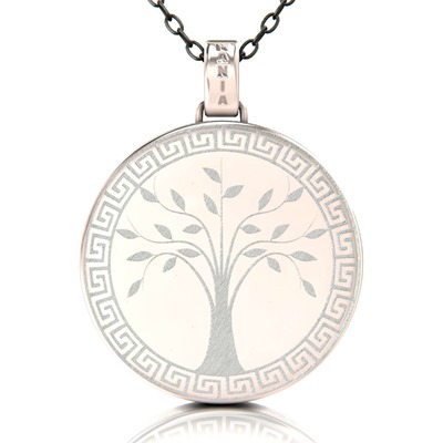 Lebensbaum Kette mit Gravur auf Anhänger in 18k Roségold vergoldet Lebensbaum Kette mit Gravur auf Anhänger in 18k Roségold vergoldet von Mania.Design - Die besondere Kette mit Gravur