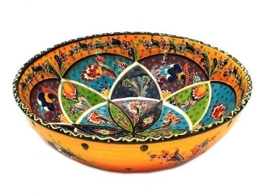 Keramikschale Zara 26 cm gelb-rot KULTDEKO Keramikschale Zara 26 cm gelb-rot KULTDEKO von KULTDEKO