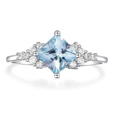 Verlobungsring Sapfir Blau Zirkon Verlobungsring Sapfir Blau Zirkon von CRYSTALLS.de