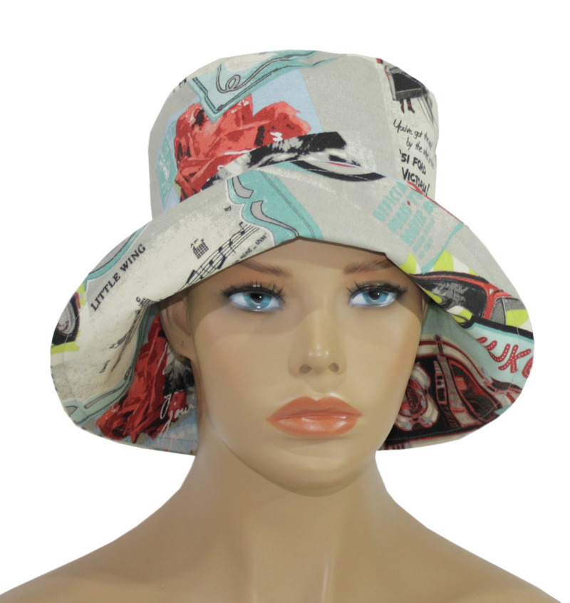 Damen Hut Bucket Hat Sommerhut faltbar 50er Jahre Styl Damen Hut Bucket Hat Sommerhut faltbar 50er Jahre Styl von klennes