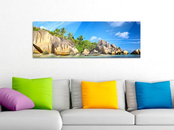 Wandbild Südsee Landschaft Meer Palmen von GrazDesign