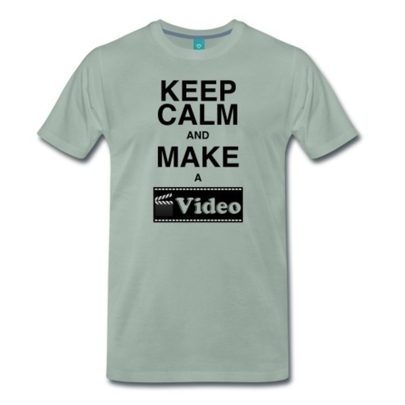 HerrenShirt "Keep calm and make a Video" HerrenShirt "Keep calm and make a Video" von DaiSign