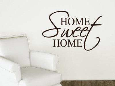 Wandtattoo Schriftzug Home Sweet Home von GrazDesign