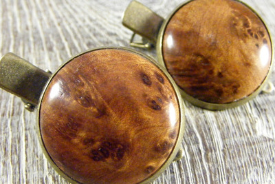 Haarklammern,-Haarspangenset Sandarak Holz Ø 25mm Haarklammern,-Haarspangenset Sandarak Holz Ø 25mm von Holzfelge