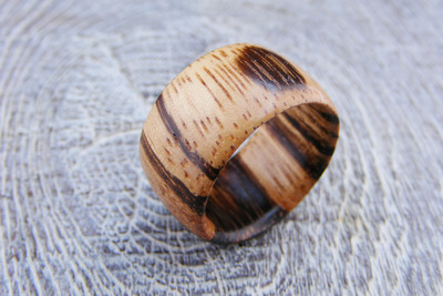 Holz Ring Zebranoholz / G54 Holz Ring Zebranoholz / G54 von Holzfelge