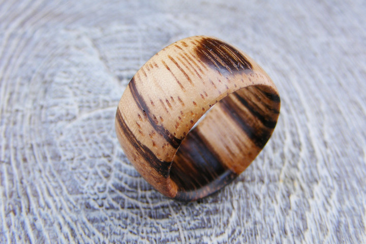 Holz Ring Zebranoholz / G54 Holz Ring Zebranoholz / G54 von Holzfelge
