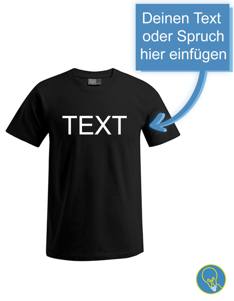 Personalisiertes Premium T-Shirt mit Text Bestickung Personalisiertes Premium T-Shirt mit Text Bestickung von Stitch Your Mind