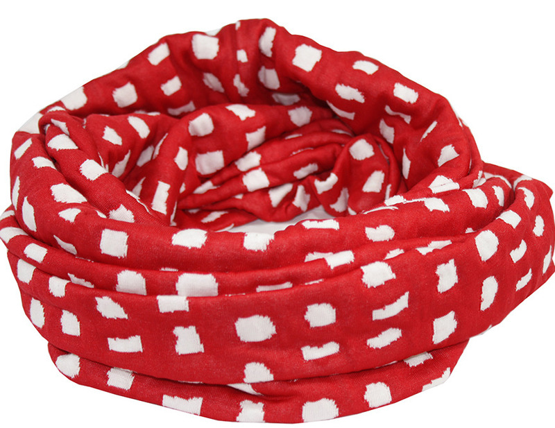 Mütze Schal Stulpen Set rot weiß Tupfen von klennes