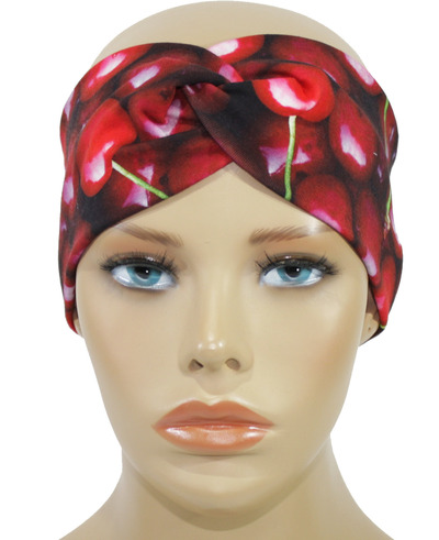 Turban Stirnband Haarband rote Kirschen Turban Stirnband Haarband rote Kirschen von klennes