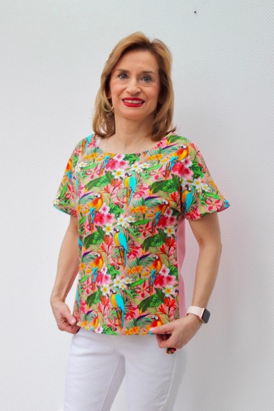 T- Shirt, bunt, Papageien T- Shirt, bunt, Papageien von GlamCity