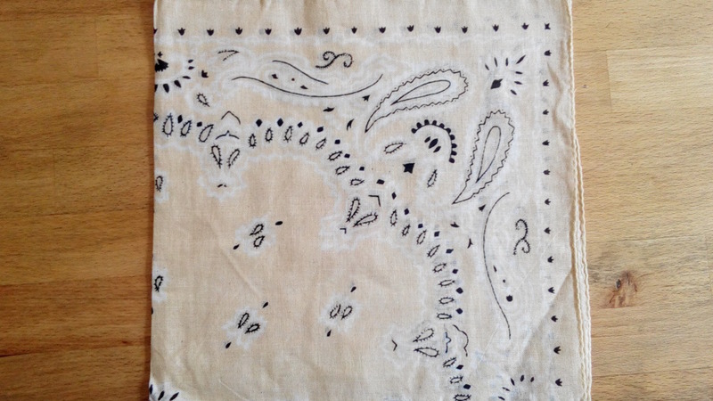 Baumwoll-Tücher Bandana Blau oder Beige von dreimal6