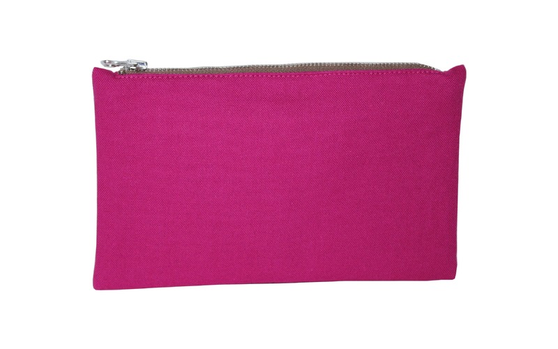 Stoff Clutch mit Hirschkopfmotiv in beere von Unikats-by-Sabine-Greim