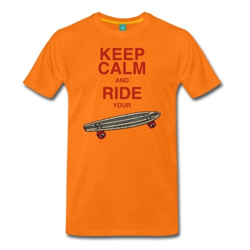 HerrenShirt "Keep calm and ride your Board" von DaiSign