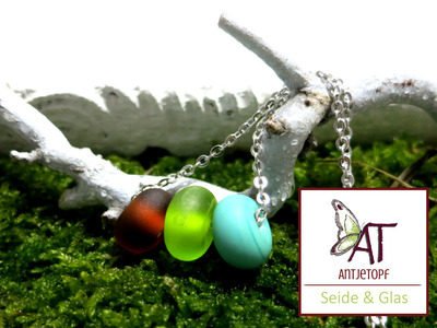 Kette Glasperlen Zart TOPAS/GRÜN Kette Glasperlen Zart TOPAS/GRÜN von SilkArt-AntjeTopf