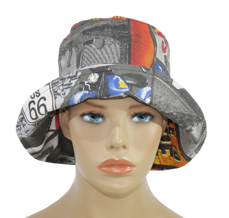 Bucket Hat Eimerhut Fischerhut Regenhut Route 66 Bucket Hat Eimerhut Fischerhut Regenhut Route 66 von klennes