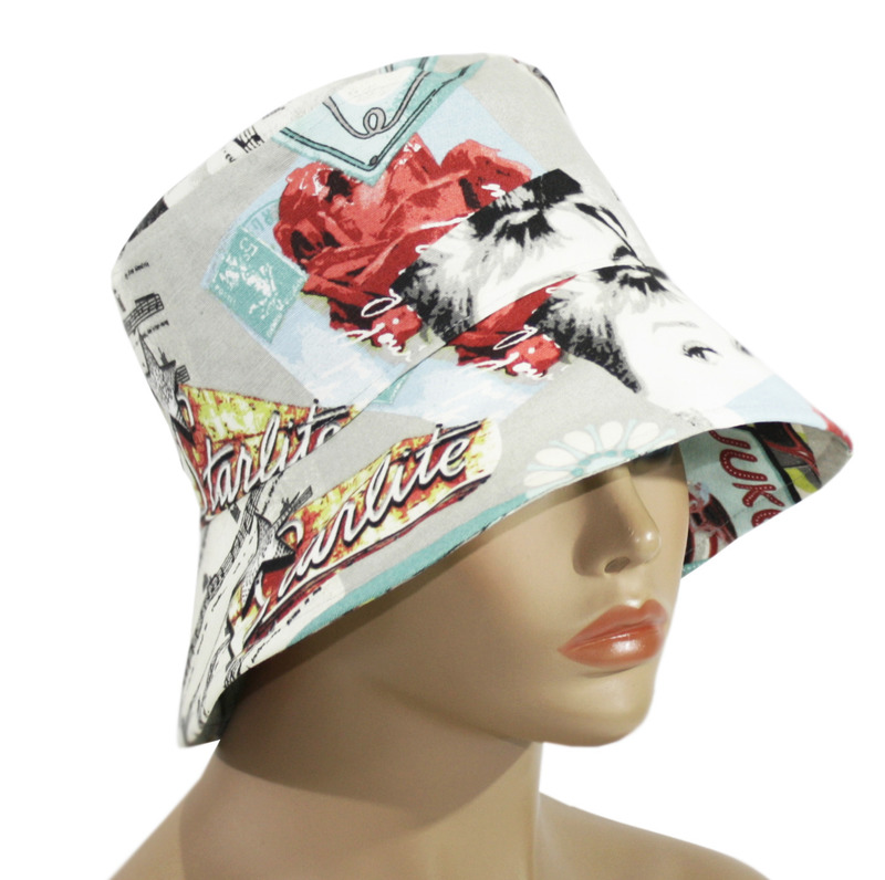 Damen Hut Bucket Hat Sommerhut faltbar 50er Jahre Styl Damen Hut Bucket Hat Sommerhut faltbar 50er Jahre Styl von klennes