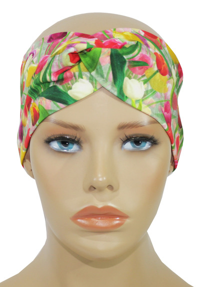 Turban Stirnband Haarband Tulpen Turban Stirnband Haarband Tulpen von klennes