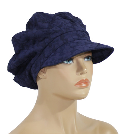 Damen Ballonmütze Schildmütze Jacquard blau royal Damen Ballonmütze Schildmütze Jacquard blau royal von klennes
