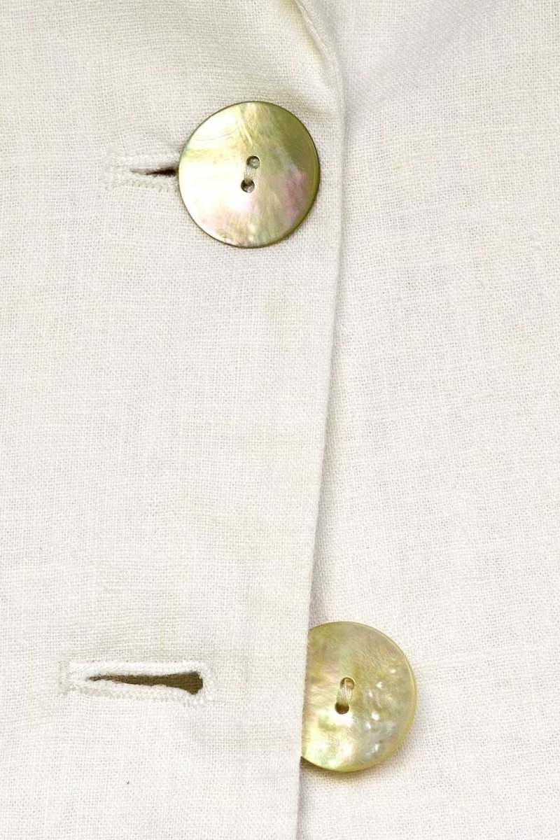 Sommerkostüm (Faltenrock + Blazer) aus Leinen mit Baumwolle von Bauhinia Moden