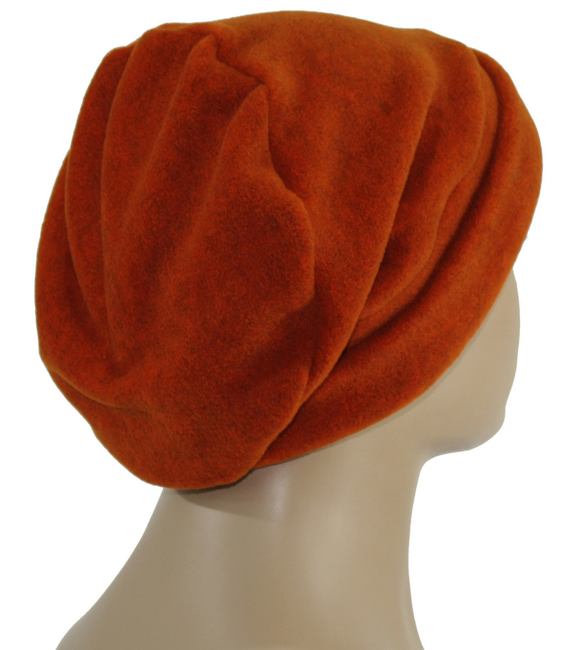 Beanie Fleece Mütze Wintermütze terracotta Poppy von klennes