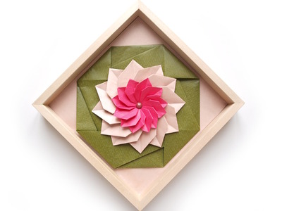 Origami Bild mit Blumen von Synnoeve