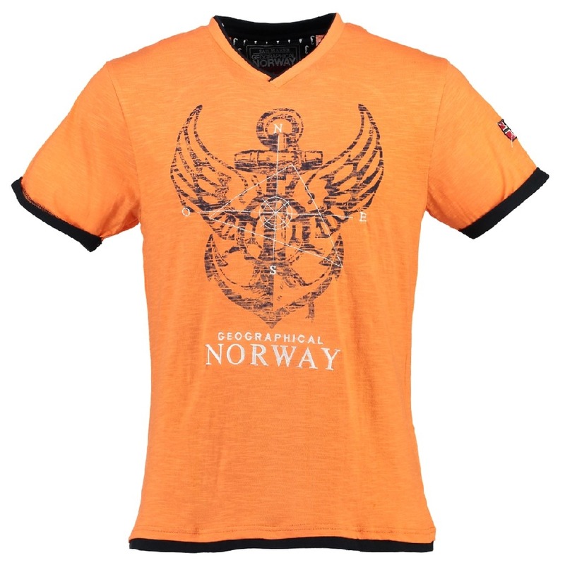 Geographical Norway Herren V-T-Shirt JIRON Herrenshirt kurzarm Shirt NEU/OVP von fairhandelshop