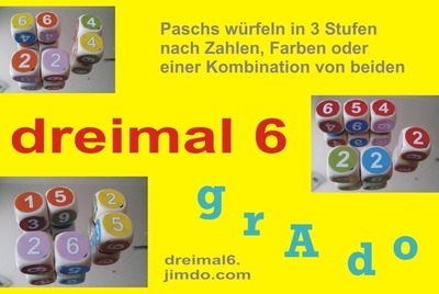 dreimal 6 - grAdo - Das 3-Stufen-Würfelspiel dreimal 6 - grAdo - Das 3-Stufen-Würfelspiel von dreimal6