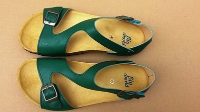 20% Off, Free Shipping, vegan, vegan Sandals, Summer Shoes, Flat Sandals, Straps Sandals vegan TIGRIS GREEN von BIOWORLD