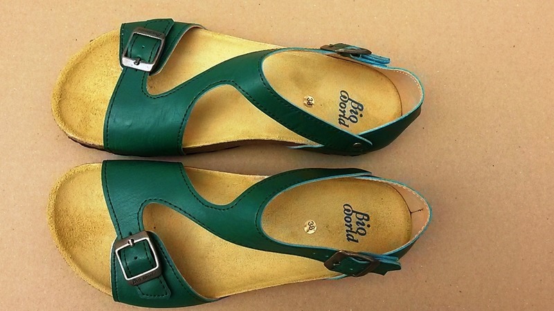 20% Off, Free Shipping, vegan, vegan Sandals, Summer Shoes, Flat Sandals, Straps Sandals vegan TIGRIS GREEN von BIOWORLD